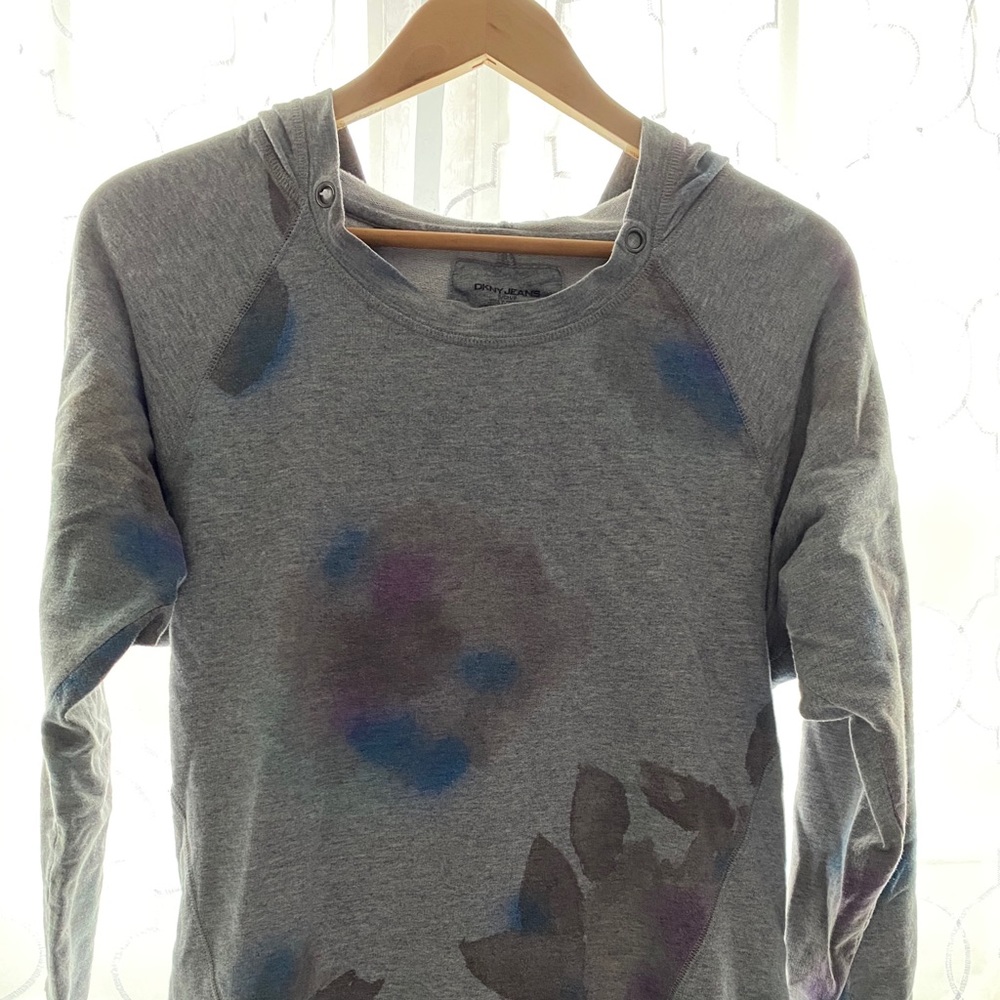 Water Color Splash Patterned Hoodie